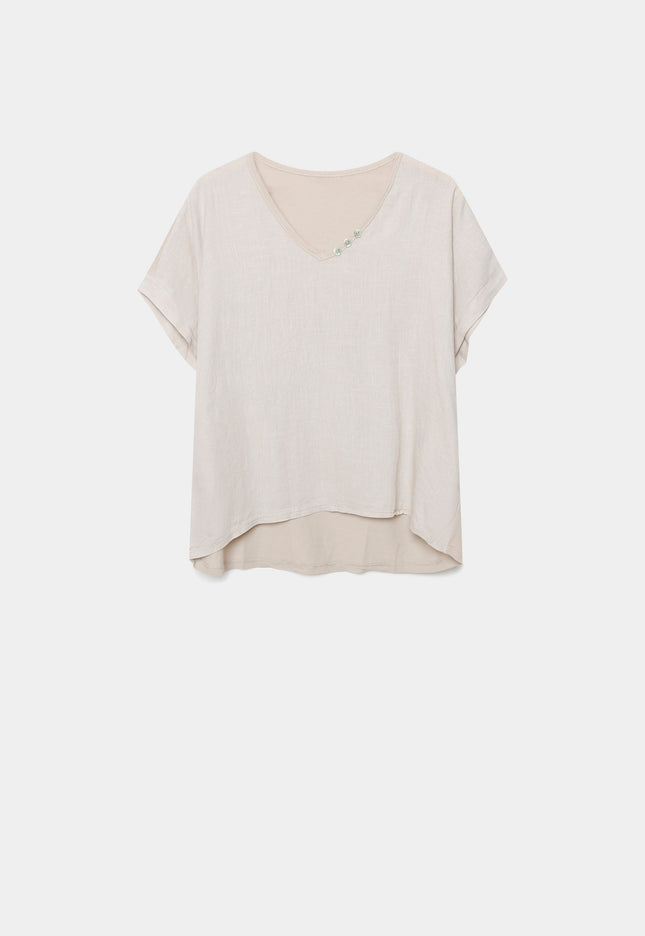 BLUSA ARMONIAS CURVE LINO