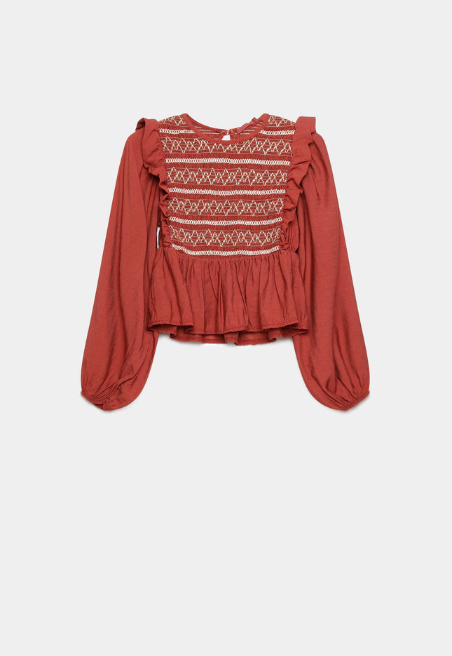 BLUSA ARMONIAS TEEN BORDADOS