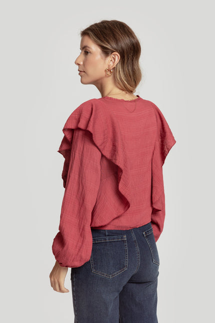 BLUSA MASSIMA GRAZIA VOLANTES